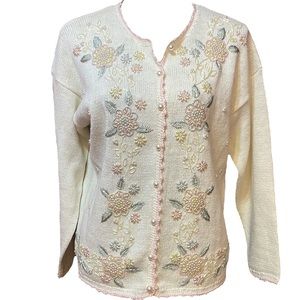 Beautiful Detailed Vintage Cardigan Sweater
